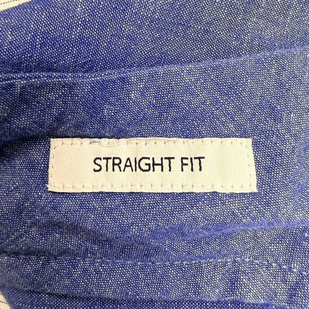 BONOBOS Men's EUC Chambray Straight-Fit Chinos Blue‎ Chambray | Size 31 x 30